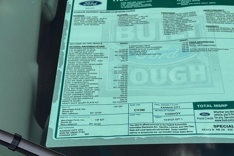 new 2025 Ford Transit-350 car, priced at $70,090