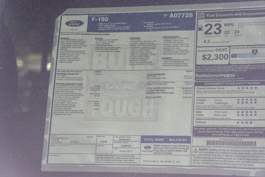 new 2025 Ford F-150 car, priced at $56,288