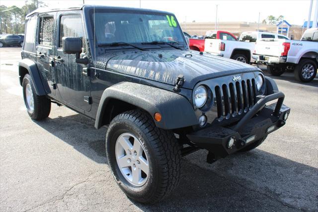 used 2016 Jeep Wrangler Unlimited car, priced at $14,960