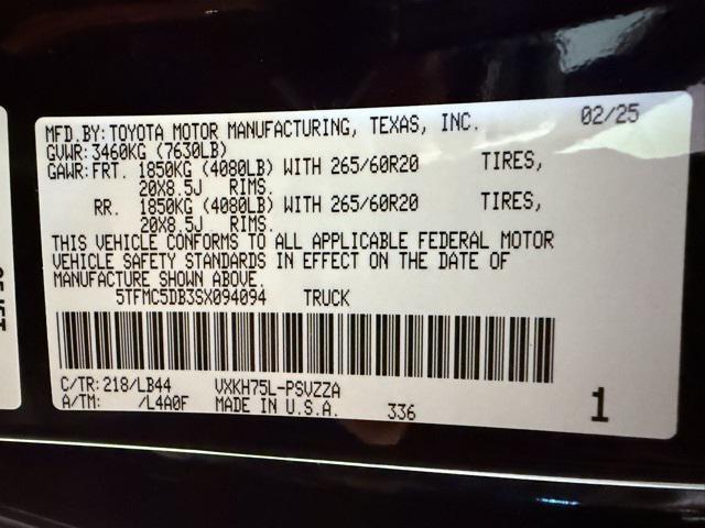 new 2025 Toyota Tundra Hybrid car, priced at $71,525