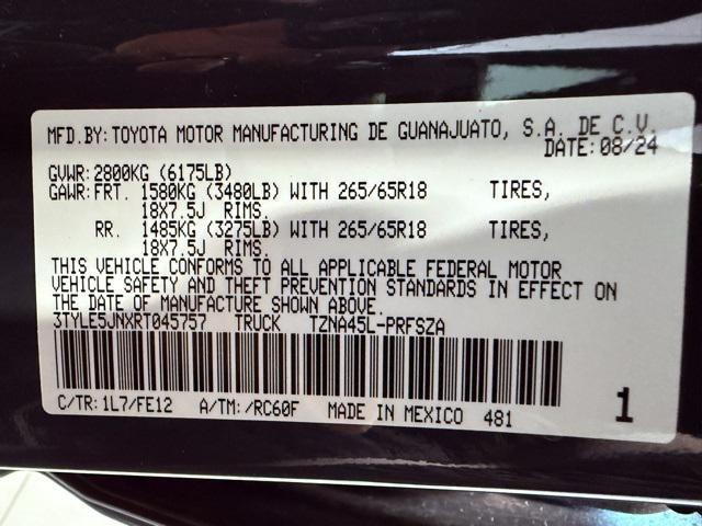 new 2024 Toyota Tacoma car, priced at $48,790