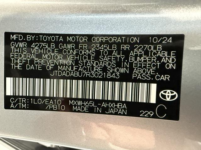 new 2024 Toyota Prius car, priced at $39,808