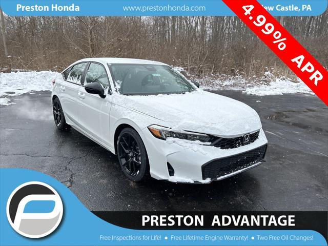 new 2025 Honda Civic car, priced at $29,055