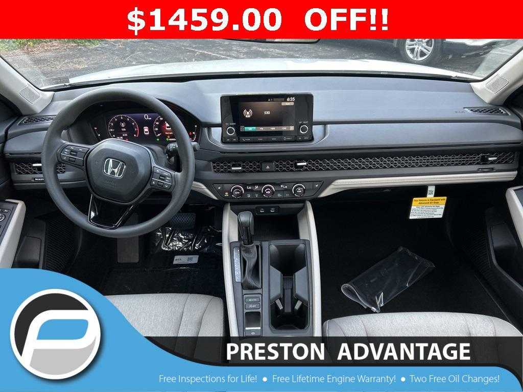 new 2025 Honda Accord car, priced at $30,751