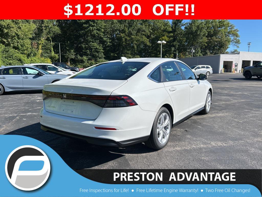 new 2025 Honda Accord car, priced at $28,688