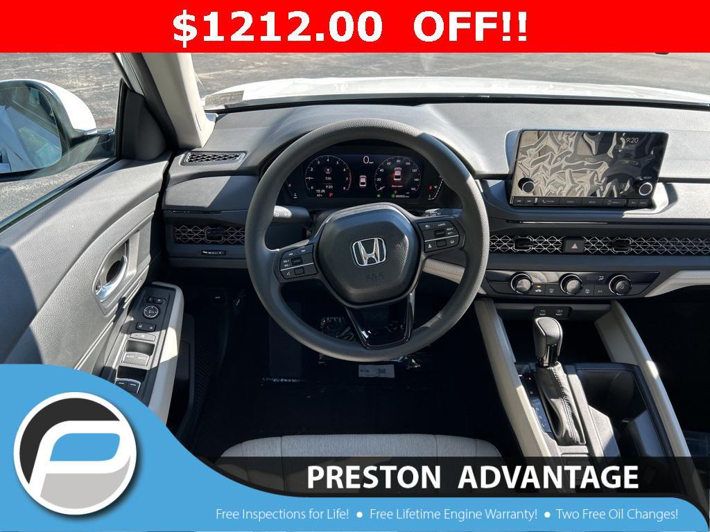 new 2025 Honda Accord car, priced at $28,688