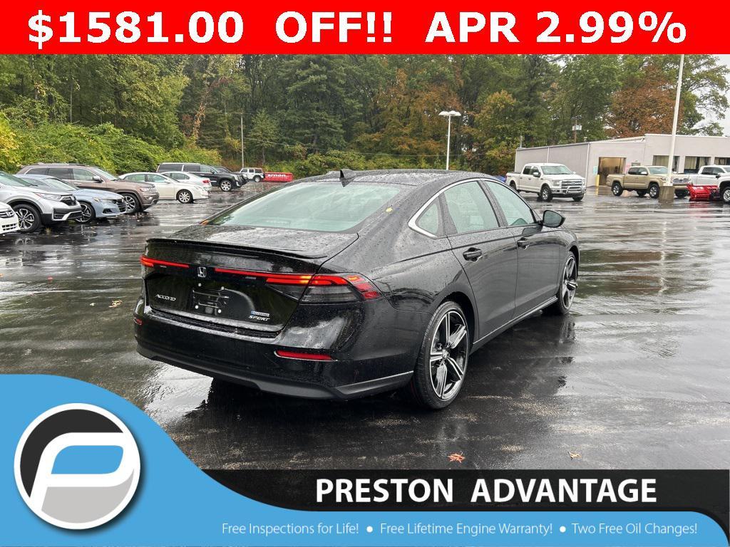 new 2025 Honda Accord Hybrid car, priced at $33,269