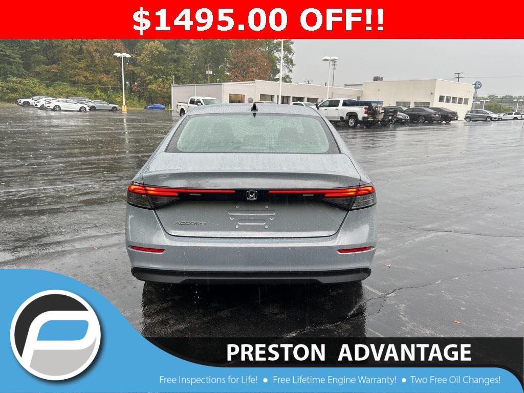 new 2025 Honda Accord car, priced at $30,751