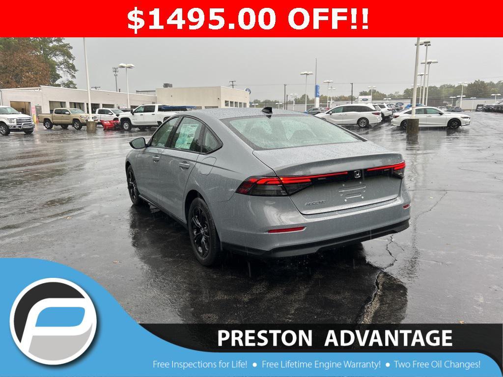 new 2025 Honda Accord car, priced at $30,751