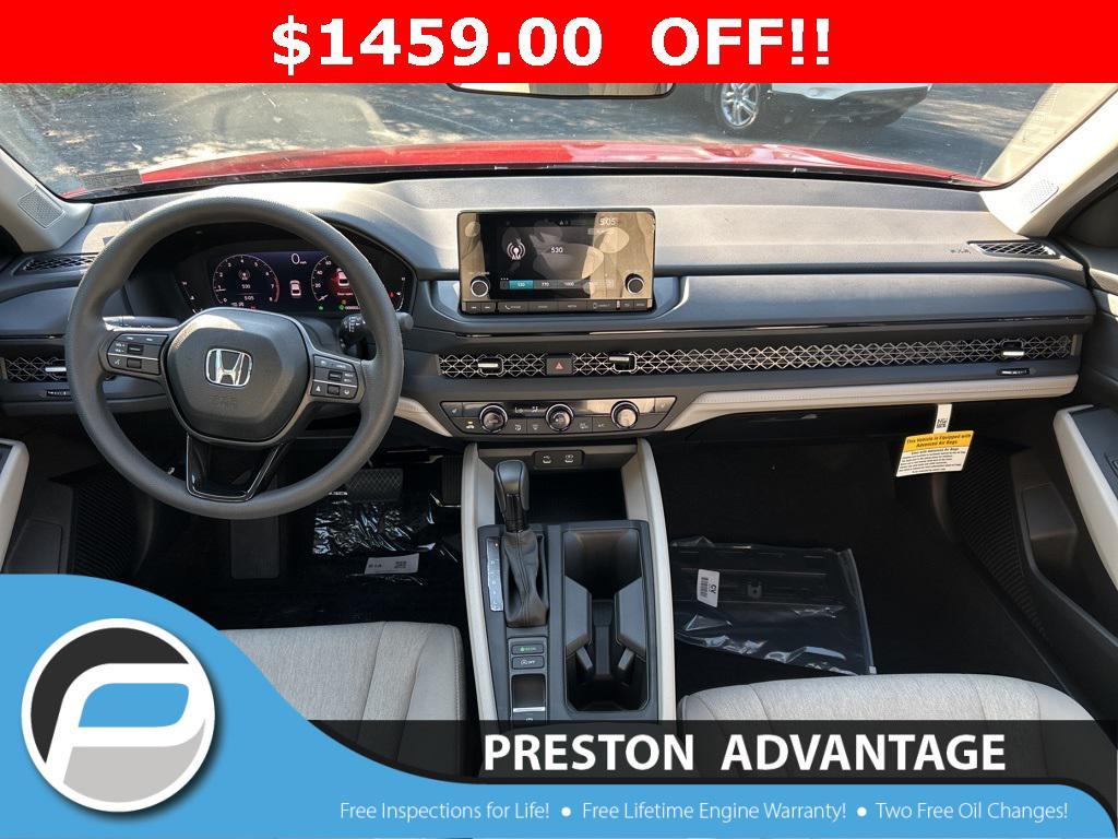 new 2025 Honda Accord car, priced at $30,706