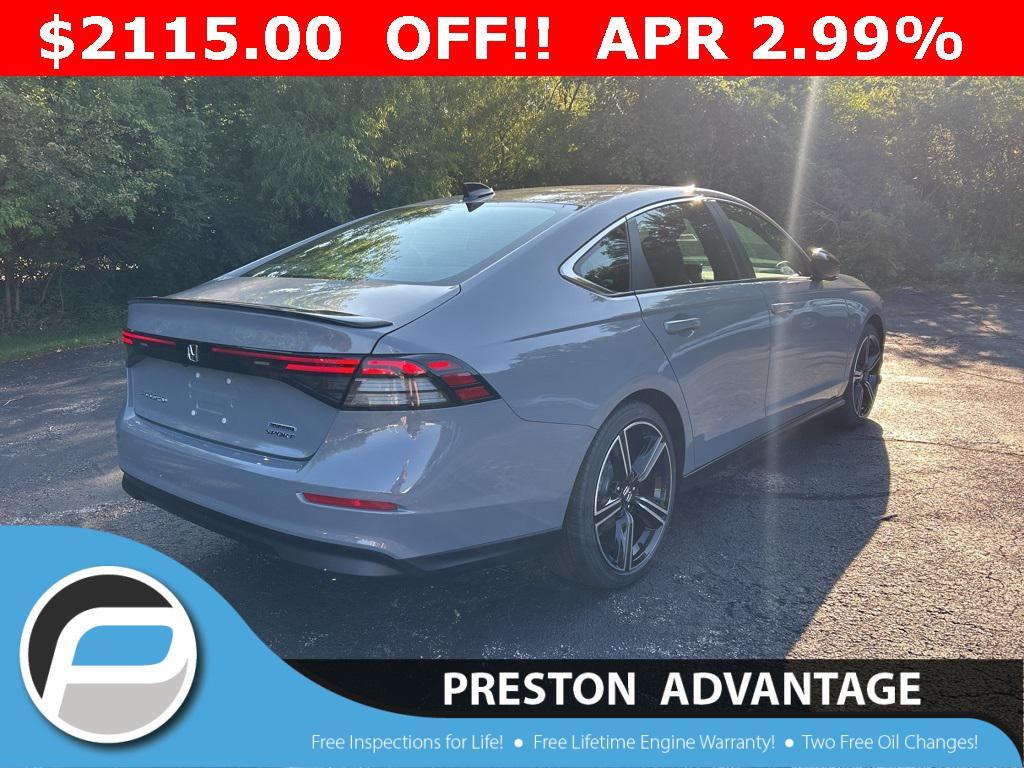 new 2025 Honda Accord Hybrid car, priced at $33,655