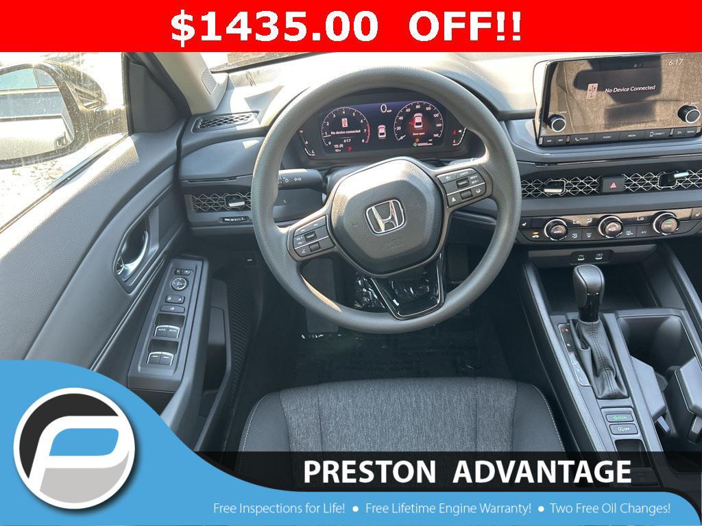 new 2025 Honda Accord car, priced at $30,275