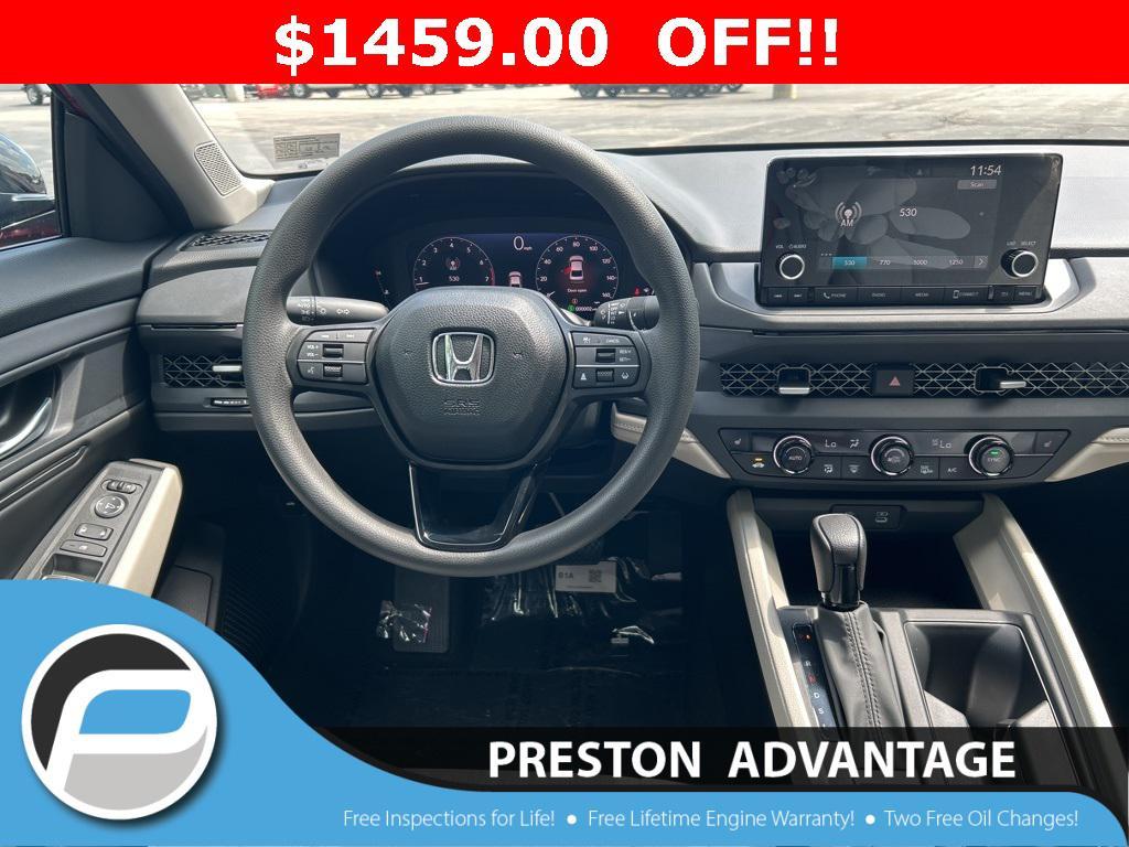 new 2025 Honda Accord car, priced at $30,706
