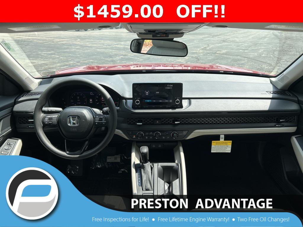new 2025 Honda Accord car, priced at $30,706