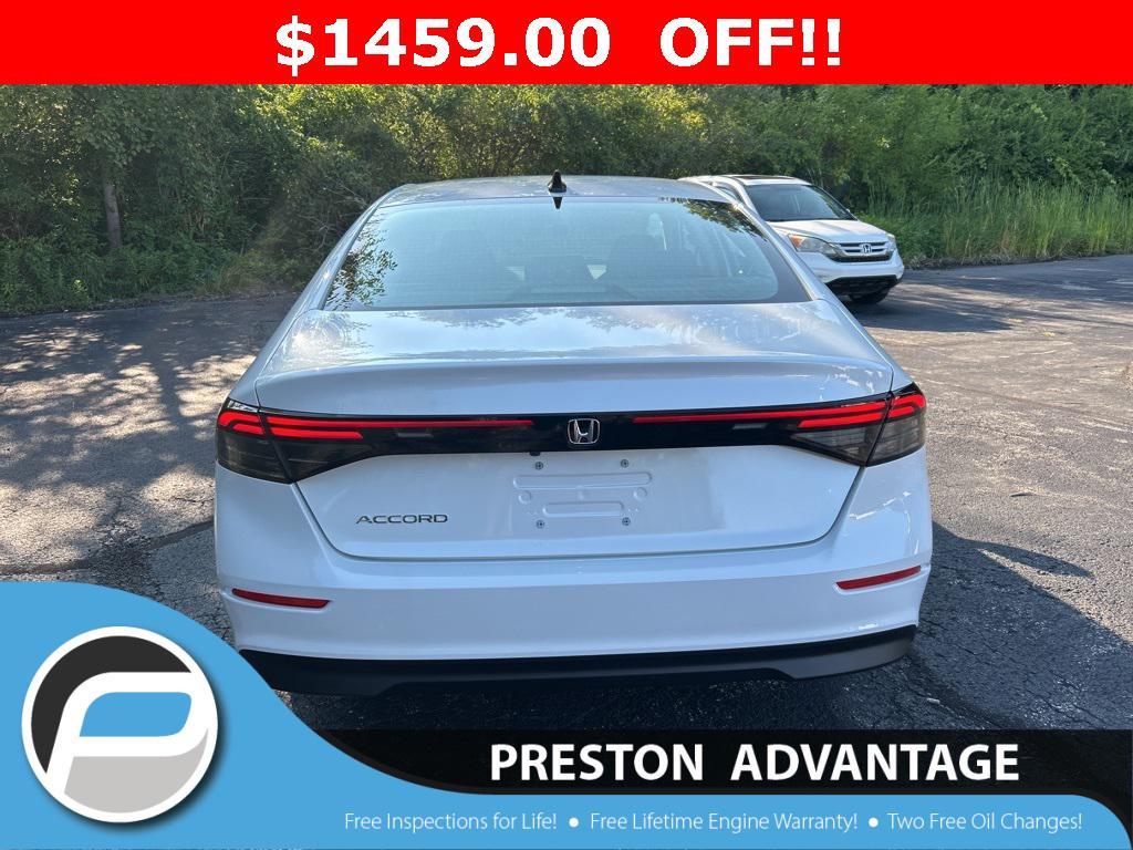 new 2025 Honda Accord car, priced at $30,706