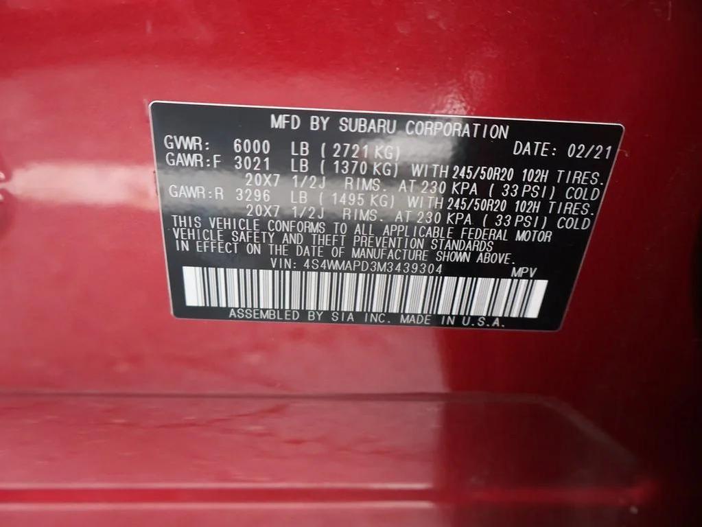 used 2021 Subaru Ascent car, priced at $26,797