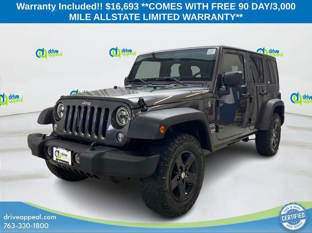 used 2017 Jeep Wrangler Unlimited car, priced at $16,693