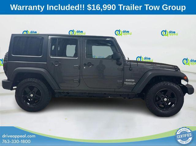 used 2017 Jeep Wrangler Unlimited car, priced at $16,990