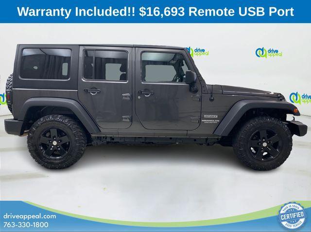 used 2017 Jeep Wrangler Unlimited car, priced at $16,693