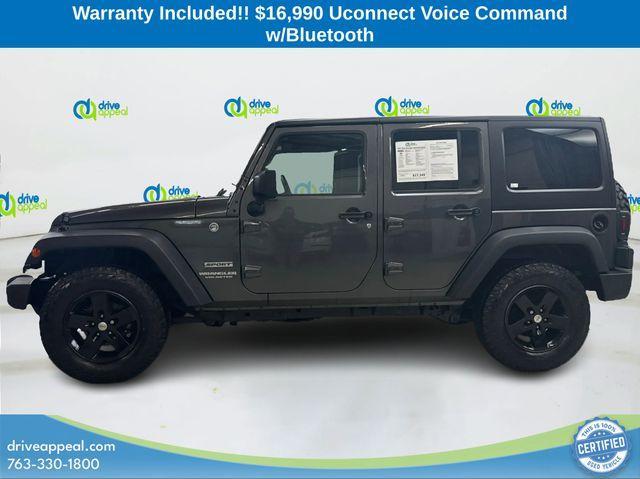 used 2017 Jeep Wrangler Unlimited car, priced at $16,990