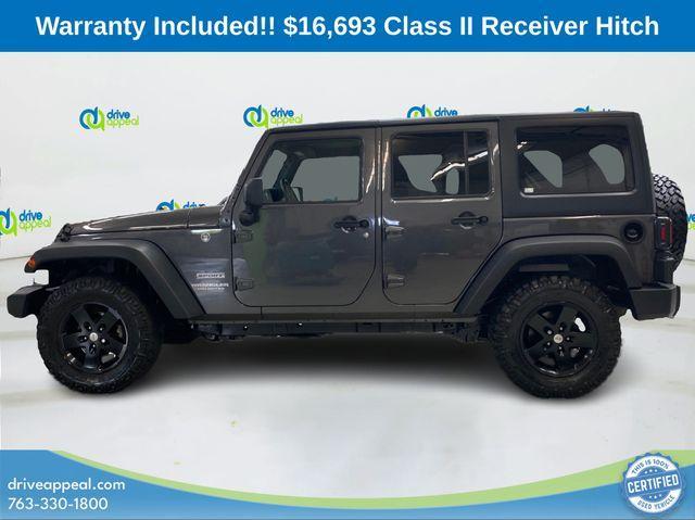used 2017 Jeep Wrangler Unlimited car, priced at $16,693