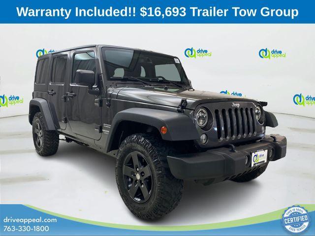 used 2017 Jeep Wrangler Unlimited car, priced at $16,693