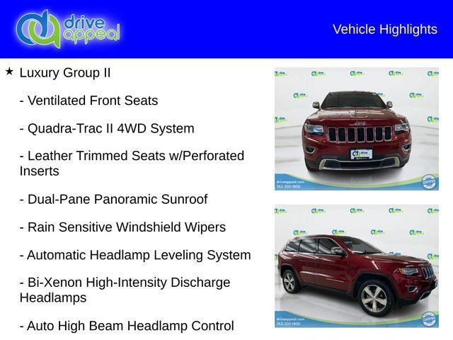 used 2015 Jeep Grand Cherokee car, priced at $13,990