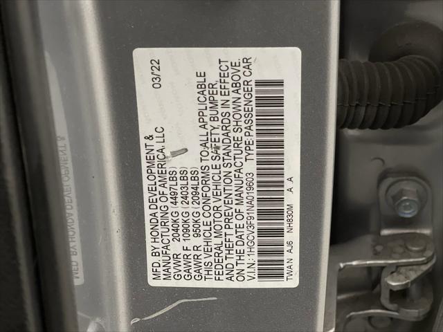 used 2022 Honda Accord Hybrid car, priced at $29,000