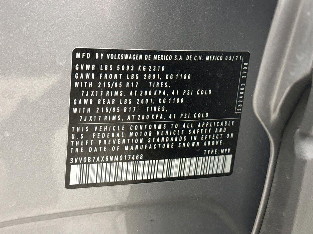 used 2022 Volkswagen Tiguan car, priced at $22,000