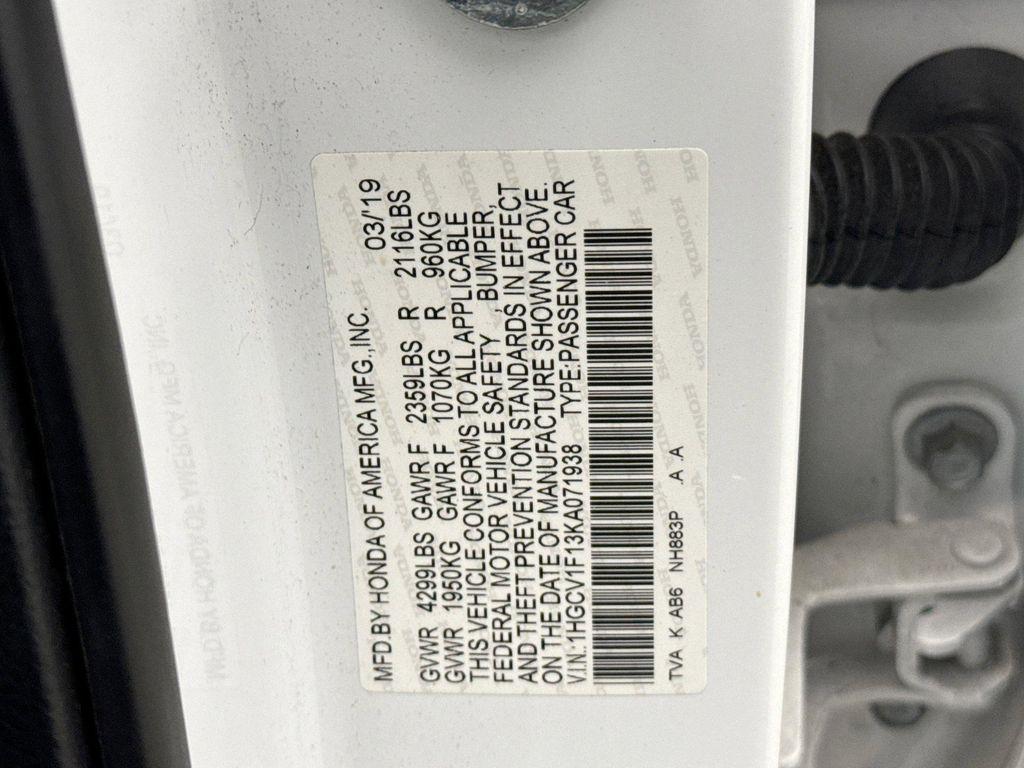 used 2019 Honda Accord car, priced at $19,448