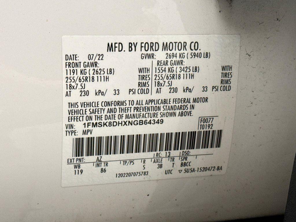 used 2022 Ford Explorer car, priced at $19,949