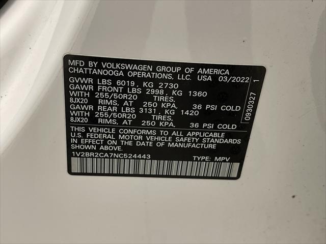 used 2022 Volkswagen Atlas car, priced at $31,600