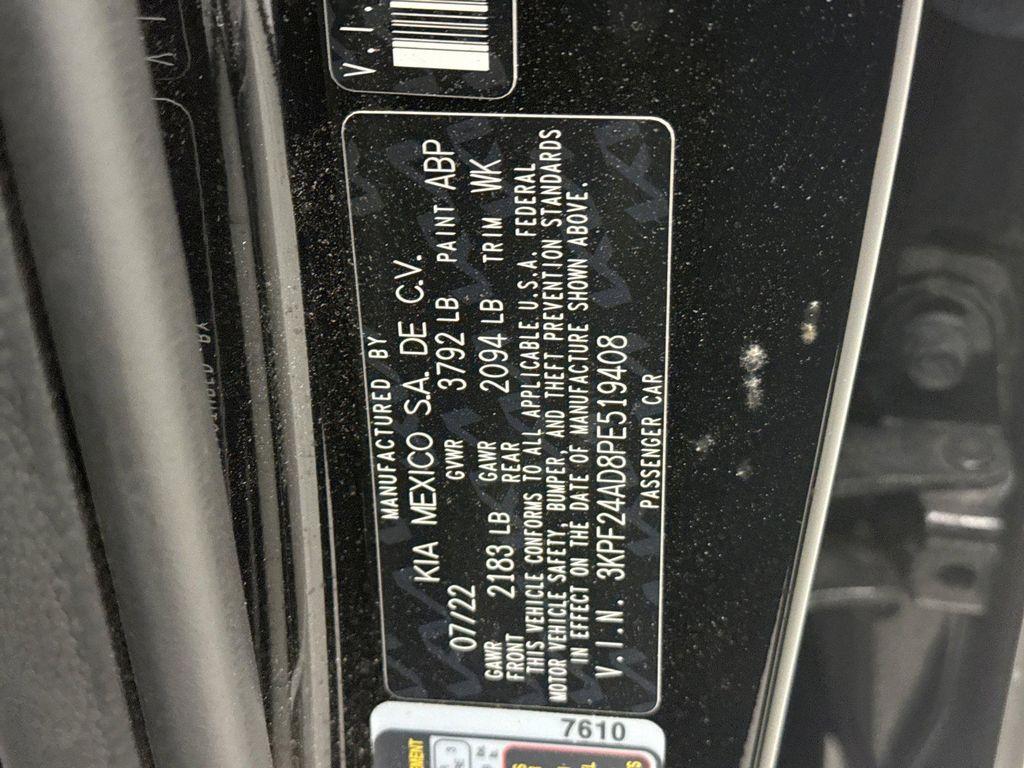 used 2023 Kia Forte car, priced at $19,499