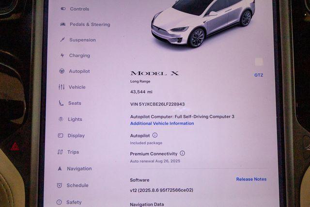used 2020 Tesla Model X car, priced at $49,995