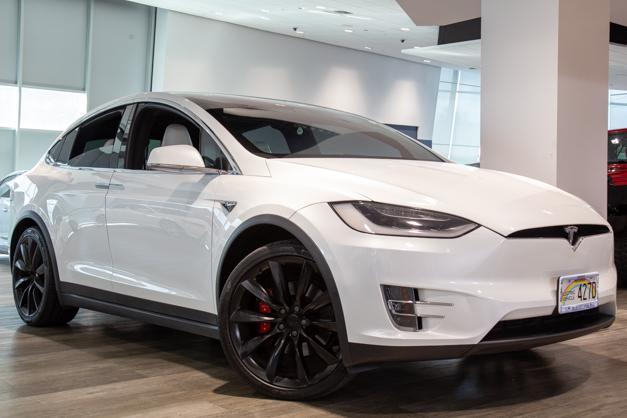 used 2018 Tesla Model X car, priced at $44,995