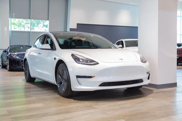 used 2022 Tesla Model 3 car, priced at $34,995