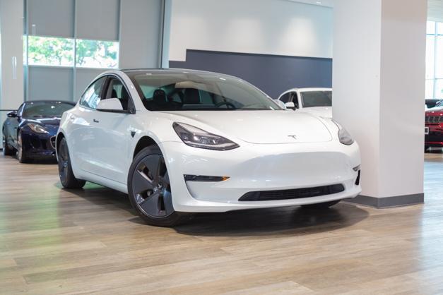 used 2022 Tesla Model 3 car, priced at $34,995