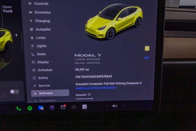 used 2022 Tesla Model Y car, priced at $34,995