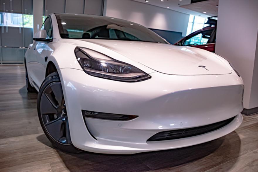 used 2022 Tesla Model 3 car, priced at $39,995