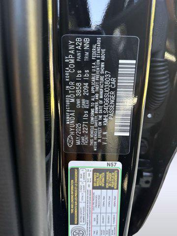 new 2025 Hyundai Elantra car, priced at $25,412