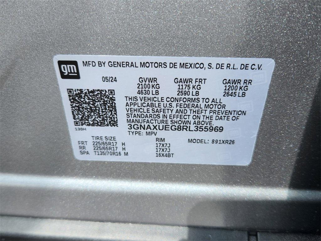 new 2024 Chevrolet Equinox car, priced at $31,000