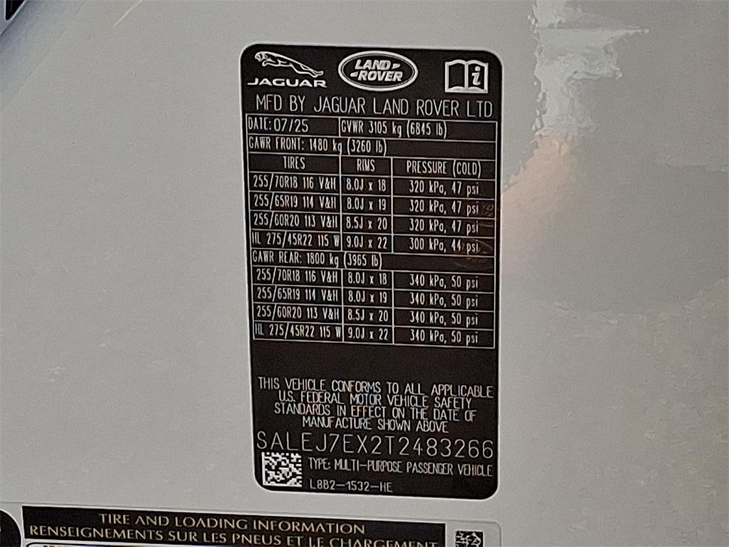 new 2026 Land Rover Defender car, priced at $79,616