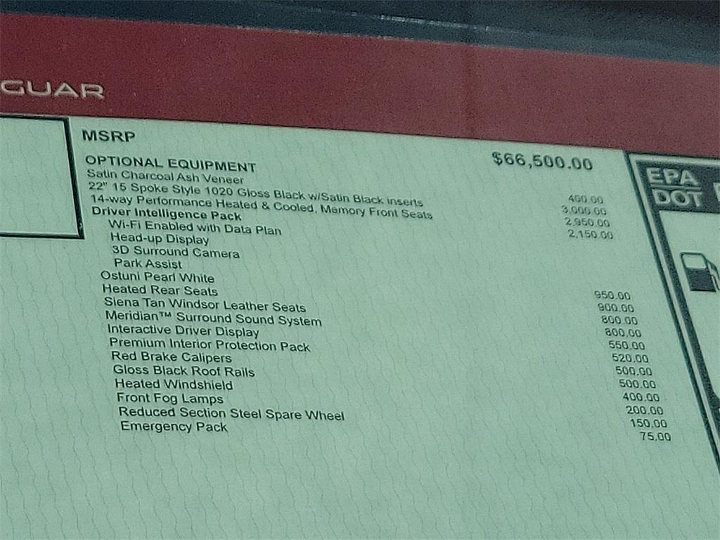 new 2025 Jaguar F-PACE car, priced at $82,620