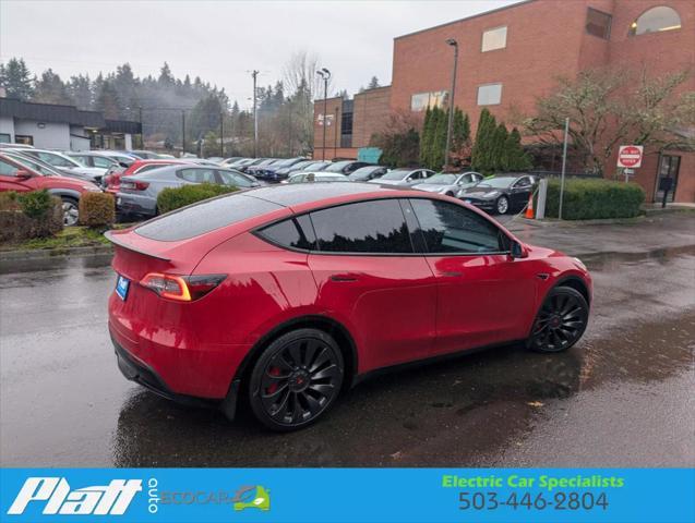 used 2020 Tesla Model Y car, priced at $33,495