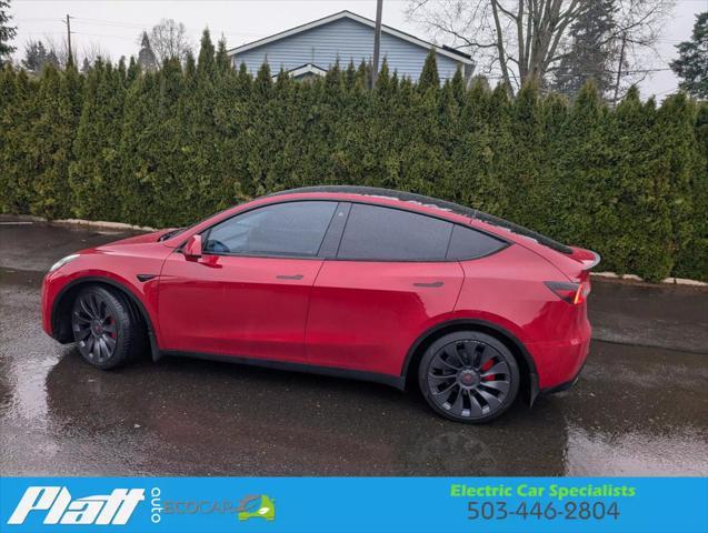 used 2020 Tesla Model Y car, priced at $33,495