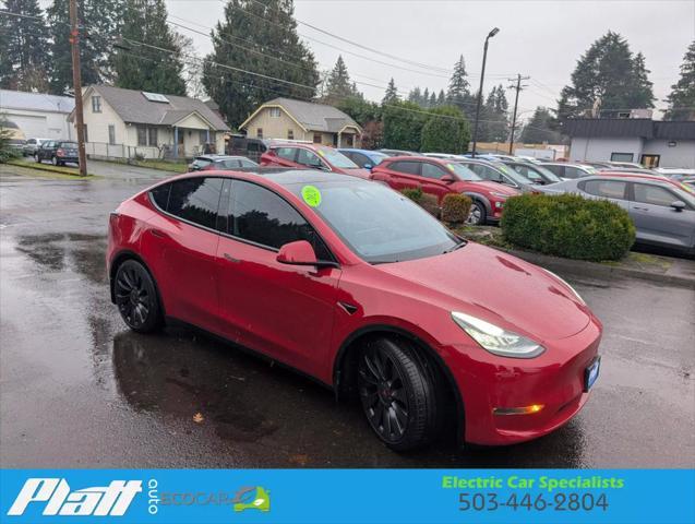 used 2020 Tesla Model Y car, priced at $33,495