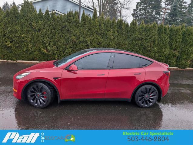 used 2020 Tesla Model Y car, priced at $33,495