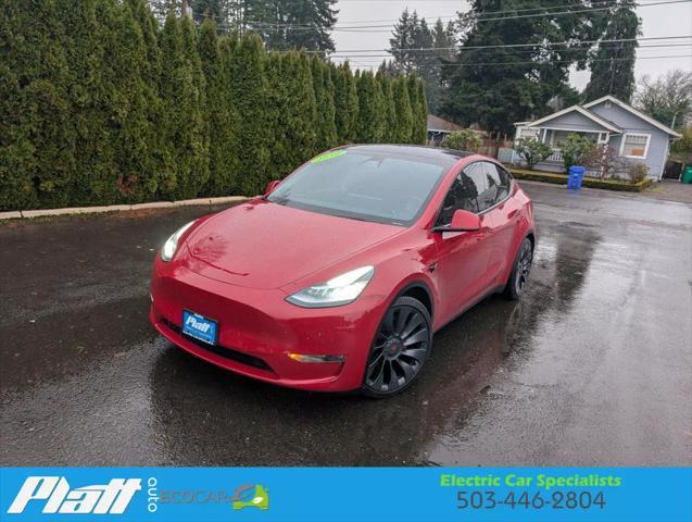 used 2020 Tesla Model Y car, priced at $33,495