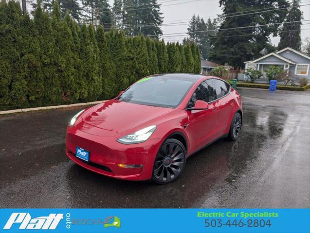 used 2020 Tesla Model Y car, priced at $33,495