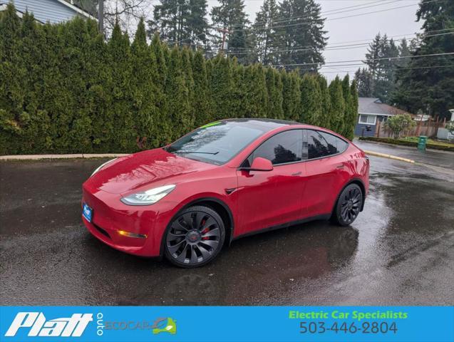 used 2020 Tesla Model Y car, priced at $33,495